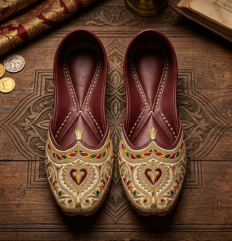 Indian-Majestic Heart Khussa - Afbeelding 2