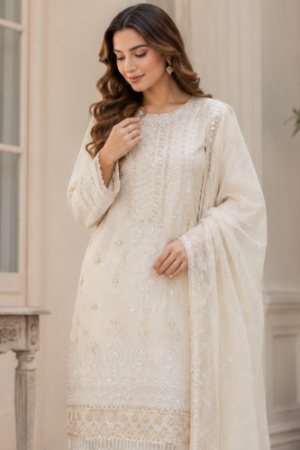 3-Piece Chiffon Set – Pure Grace and Style