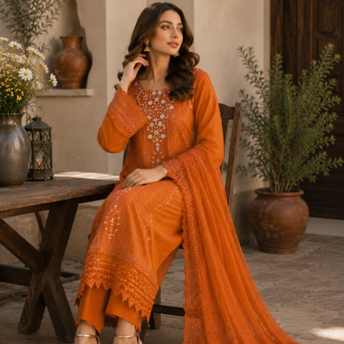 3-Piece Chiffon Set – Pure Grace and Style - Afbeelding 2