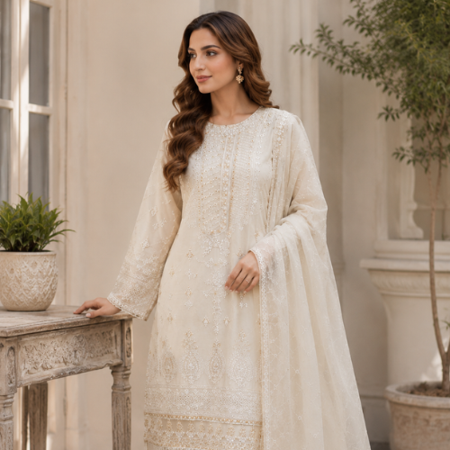 3-Piece Chiffon Set – Pure Grace and Style - Afbeelding 3