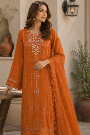 3-Piece Chiffon Set – Pure Grace and Style